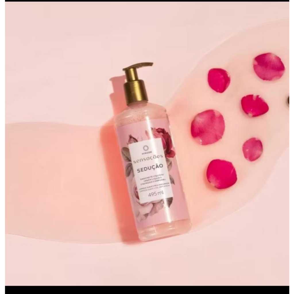 HINODO SABONETE LIQUIDO SENSAÇÕES SEDUÇÃO 495ML