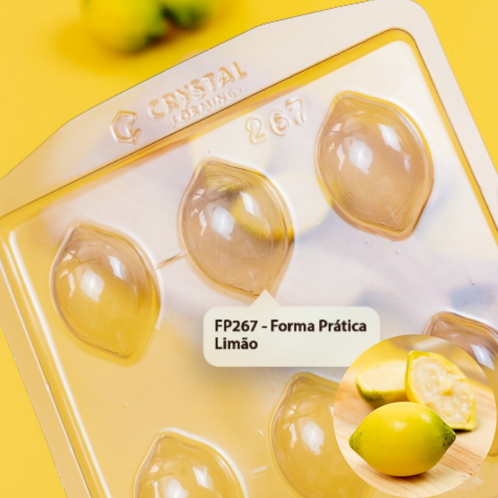 FP 267 – Forma de Acetato com Silicone Prática Limão 3 Partes de Crystal Forming - Lançamento em Oferta na Shopee