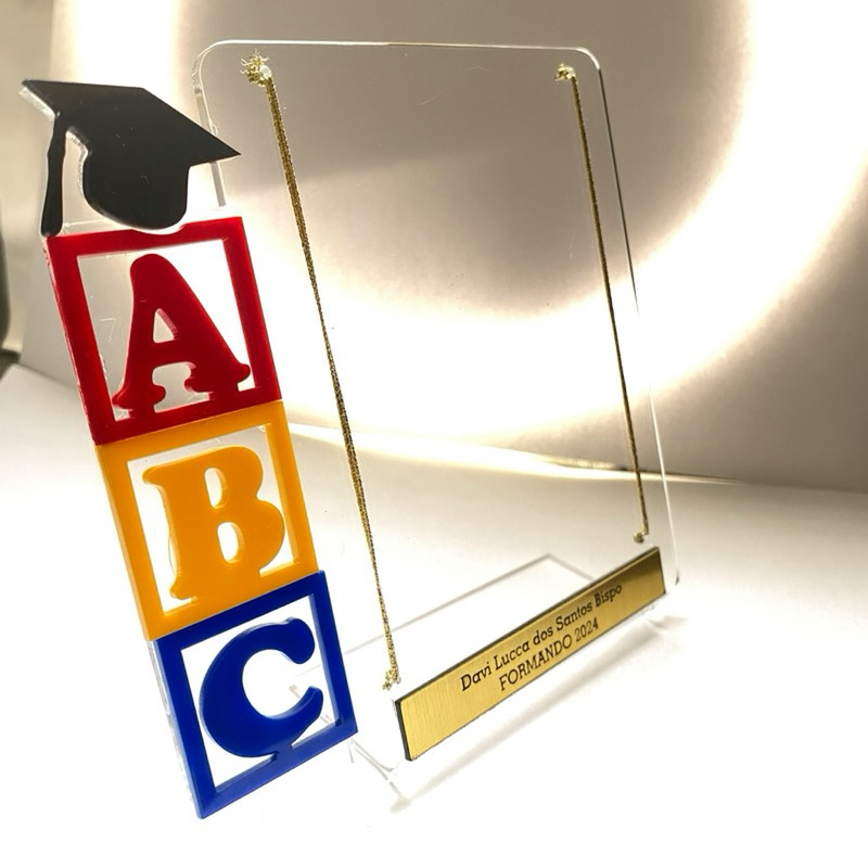Porta Retrato Personalizado - Unidade - Formatura ABC infantil - Diversos modelos