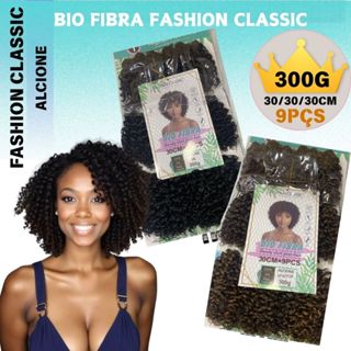 Cabelo Fashion Classic Bio Fibra Modelo Alcione Cachedo Curto Black 30CM em Oferta na Shopee