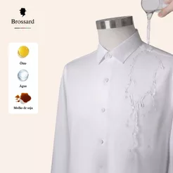Camisa Social Masculina em Fibra de Bambu com 3 Proteções - Tecido Macio, Confortável e Respirável