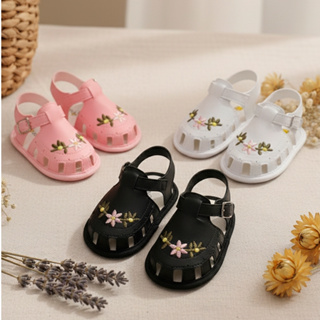 Sandálias de Bebê Meninas Sapatos de Verão Antiderrapante Outdoor para Primeiros Passos Sapatos em Oferta na Shopee