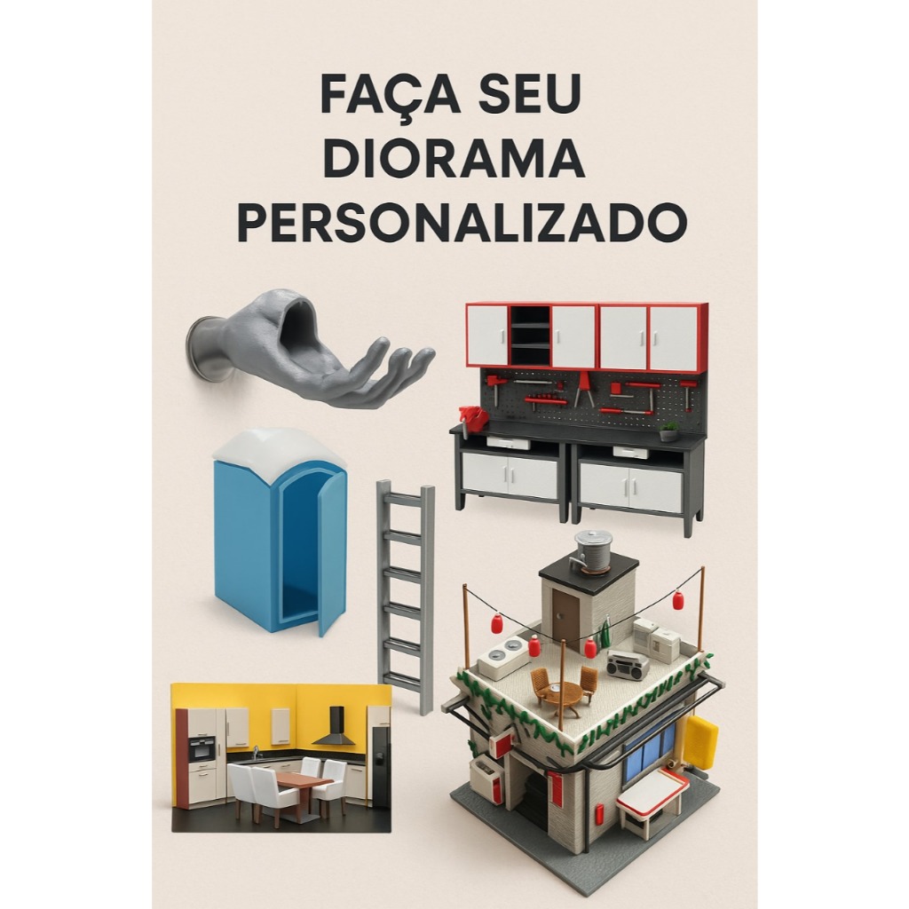 🛠️ Serviço de Impressão 3D Personalizada – Crie seu Diorama Sob Medida