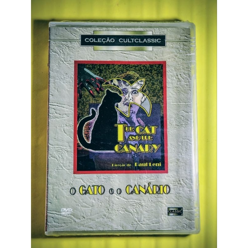 Dvd O Gato e o Canário (cinema mudo) Cultclassic