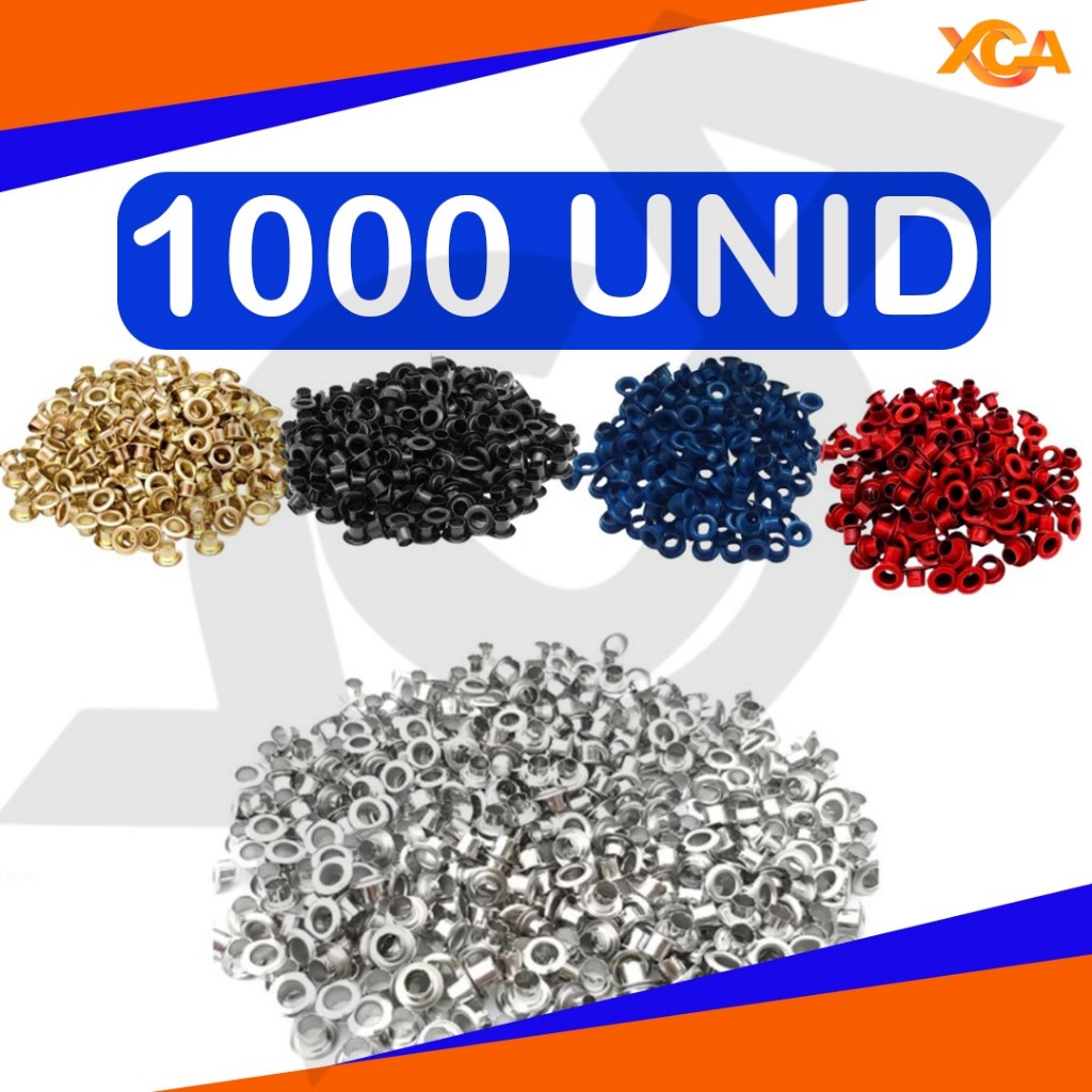 Ilhós em Alumínio Anti-Ferrugem aprox 100 Unid N54 Alicate Couro Roupas Artesanato Super Resistente em Oferta na Shopee