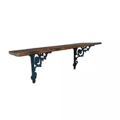 kit suporte mao francesa 30x30 cm estilo rustico e super resistente feito em ferro com 2 unidades,Prateleiras, suporte