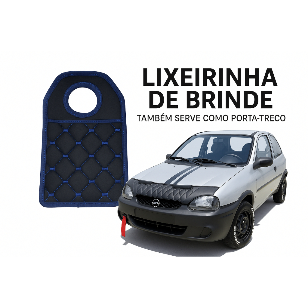protetor de capo eurolook modelo corsa - gm - chevrolet corsa - protetor de capô + brinde gratis