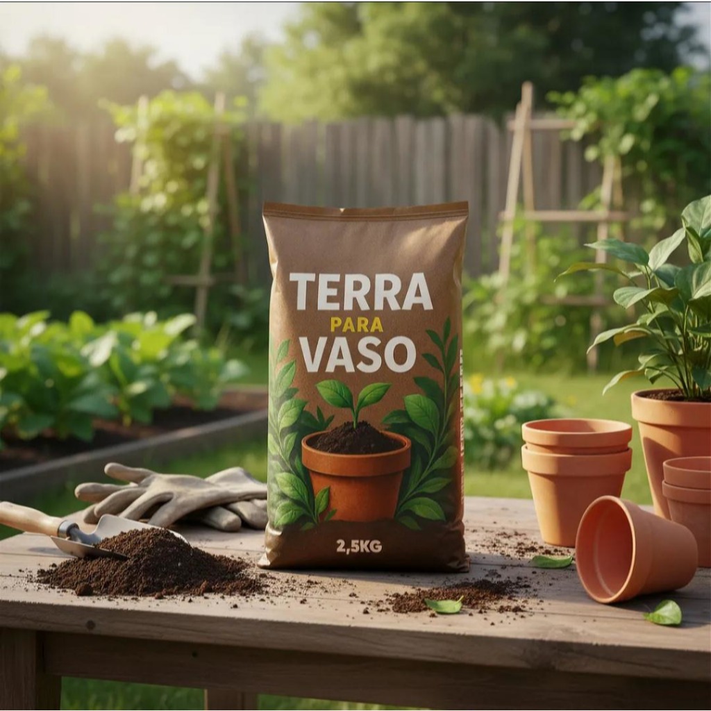 Terra Vegetal Adubada 20 Kilos Vaso Jardins Garden em Oferta na Shopee