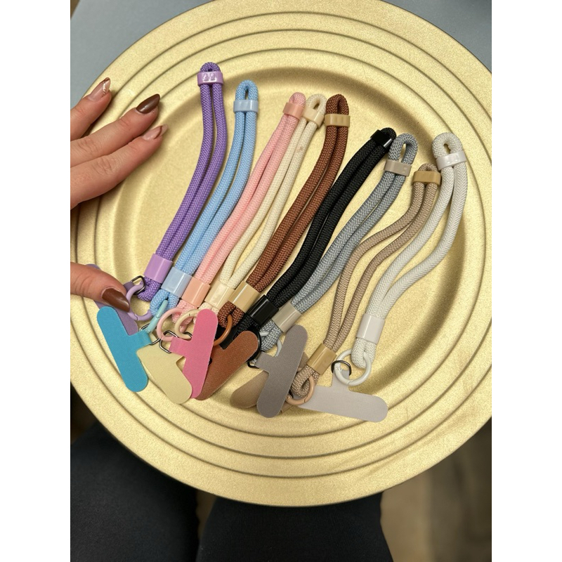 Alça de Pulso Ajustável para Celular Cordinha de Mão com Adaptador Salva Celular Universal