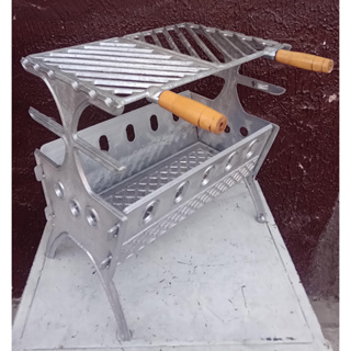 Churrasqueira desmontável média portátil em alumínio batido. em Oferta na Shopee