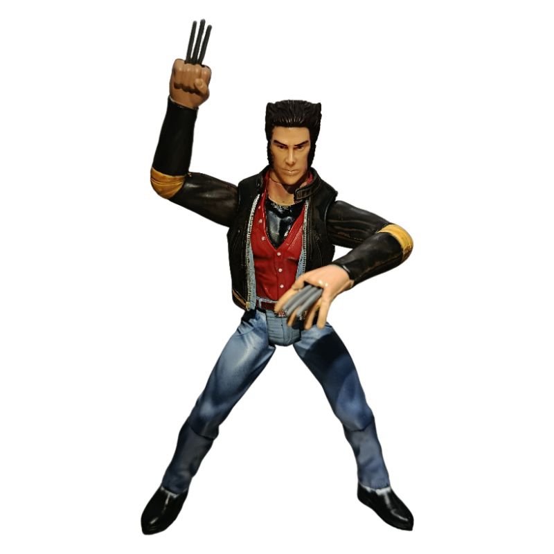 boneco Marvel legends X-Men do filme ano 2000 Wolverine Logan jaqueta toyBiz