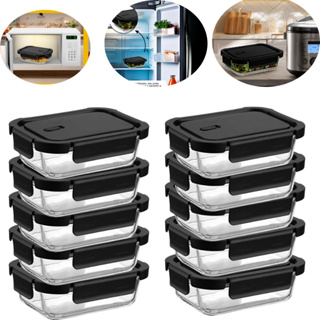 Pote Armazenagem  Hermético de Vidro Recipiente  640ml com 4 Travas Marmita para Armazenar Comida em Oferta na Shopee