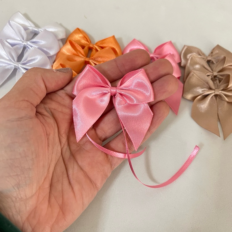 Laço Lacinho de fita com AMARRAÇÃO N5- 30 und decoração festa, caixinhas milk, enfeites de mesa, personalizados