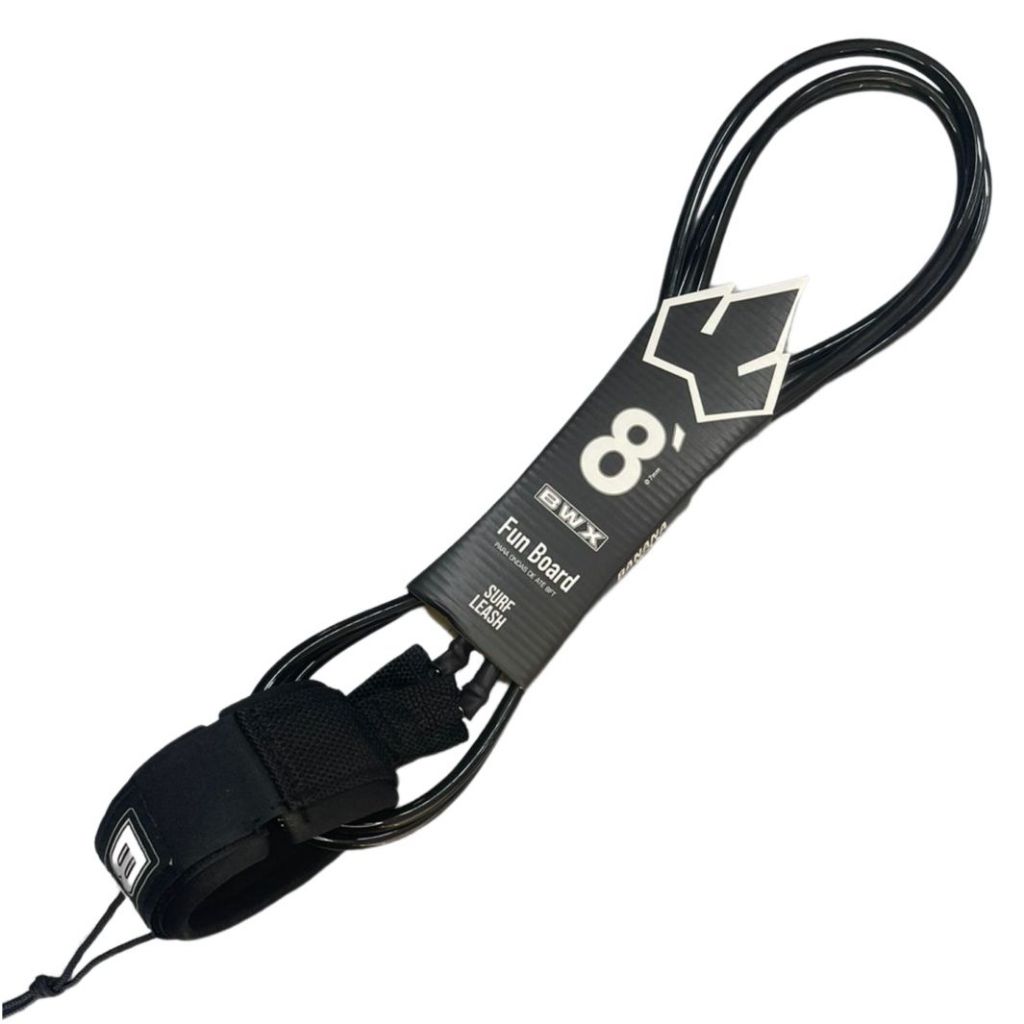 Leash Cordinha Strap Surf Banana Wax Funboard 7mm 8 Pes Bwx Duplo Girador