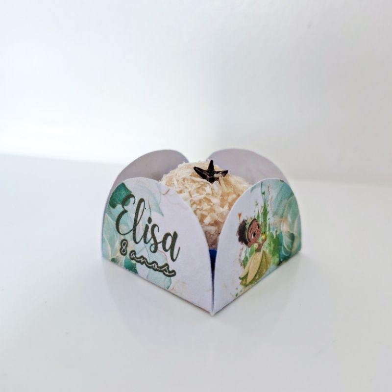 Forminhas para Doces e Brigadeiros Personalizadas A princesa e o Sapo – mesversário, festas, aniversários, kit festa