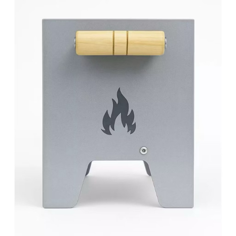 Churrasqueira Galvanizada Pequena Compacta Portátil Carvão Camping Mini Campeira Móvel