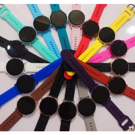 Relógio redondo digital led unissex redondo sports watch esporte em Oferta na Shopee