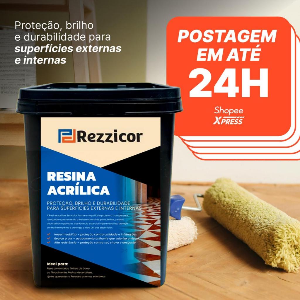 Resina Acrílica Multi Uso 12L Super Resistente Envio 24H em Oferta na Shopee