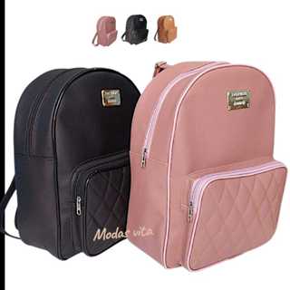 Mochila Bolsa Feminina Mochila De Couro Sintetico em Oferta na Shopee