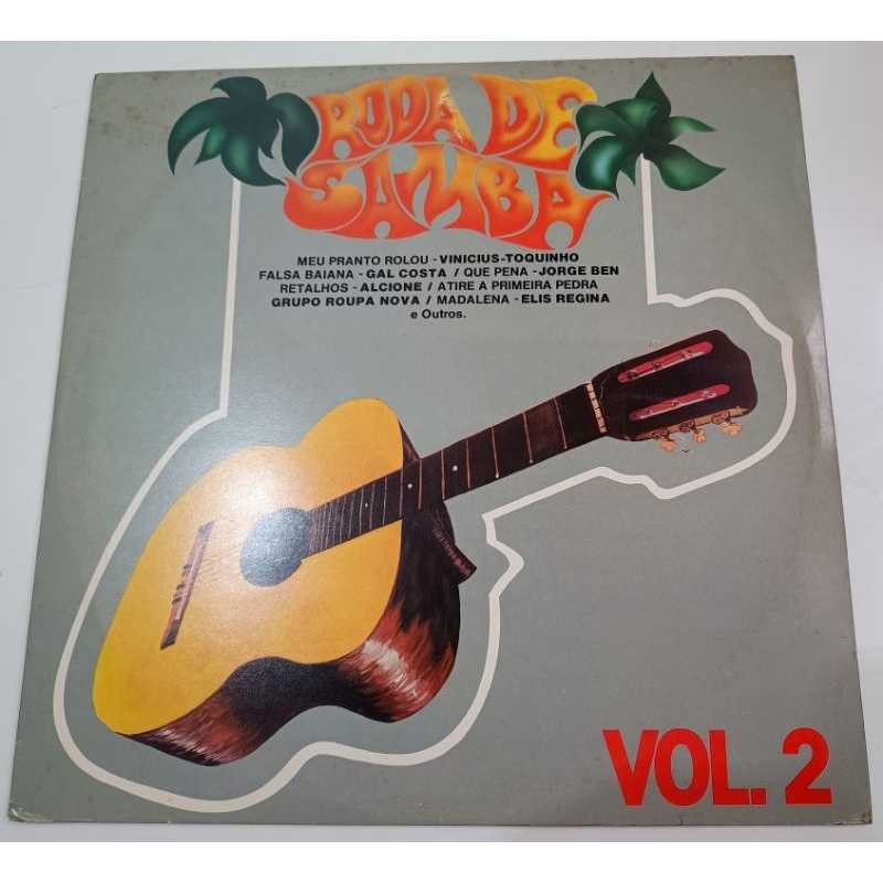 LP Roda de Samba Vol. 2 - Elis Regina, Jorge Ben, Gal Costa, Alcione, Em Excelente Estado