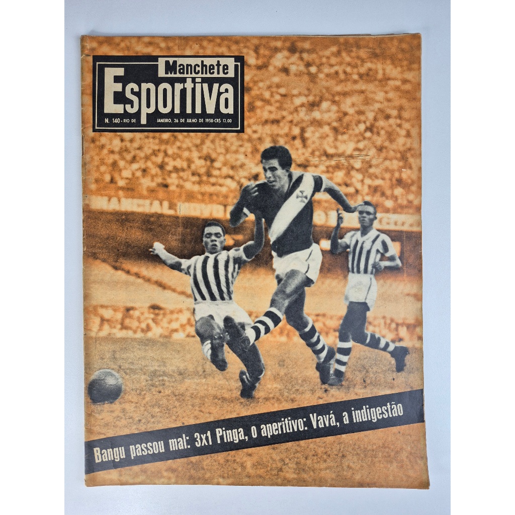 Revista Manchete Esportiva N.140 1958 Bangu Passou Mal 3x1