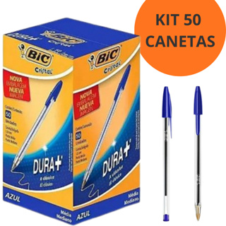 Caneta Esferográfica BIC Cristal Ponta Média Clássica Tradicional Cores Azul Preta Vermelha Mais Vendida em Oferta na Shopee