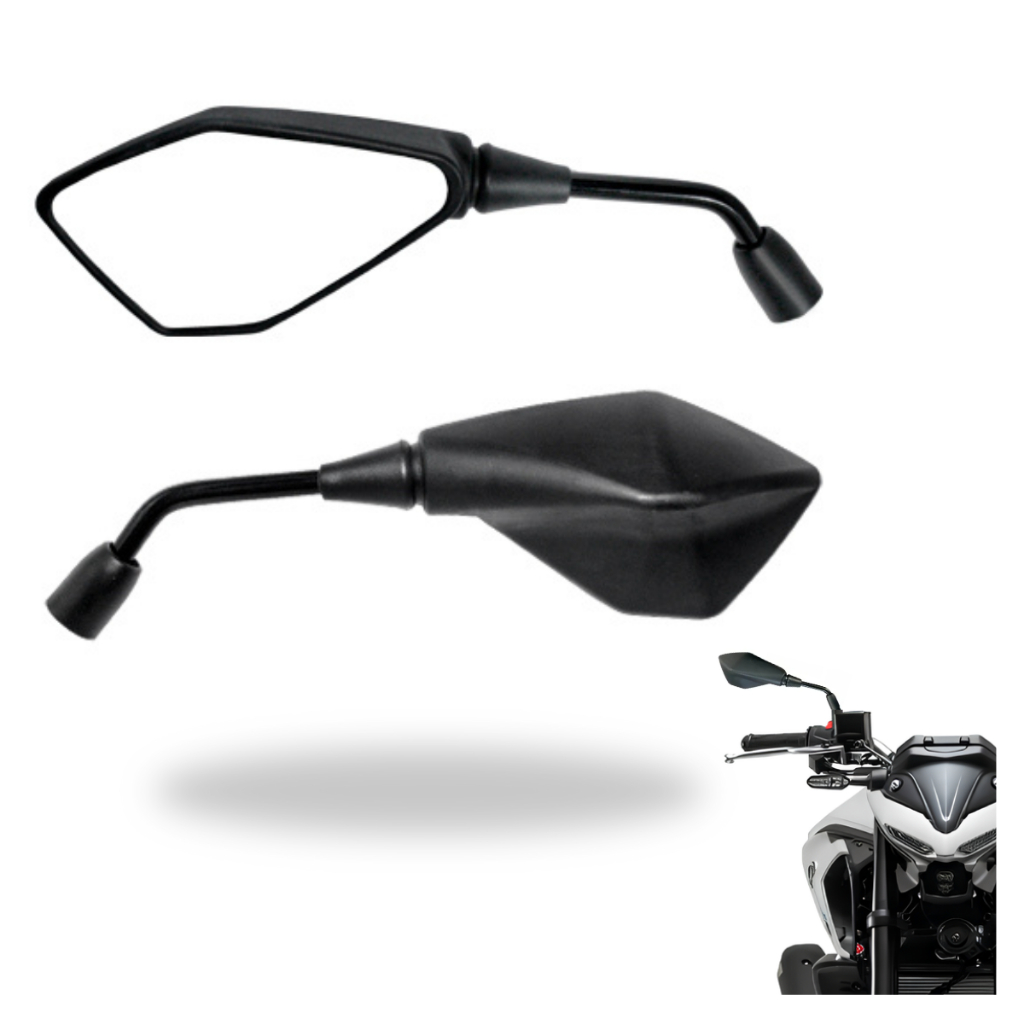 Retrovisor Modelo Kawasaki Z400 Haste Longa Esportiva