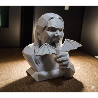 Busto Ozzy decorativo 3d - Miniatura Moderna de Luxo | Estilo Pop Art para Casa, Quarto e Escritório