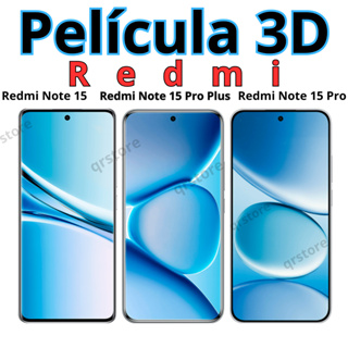 Película 3D Redmi Note 15 4G/5G / Redmi Note 15 Pro Plus / Redmi Note 15 Pro 5G Kit limpeza Brinde em Oferta na Shopee