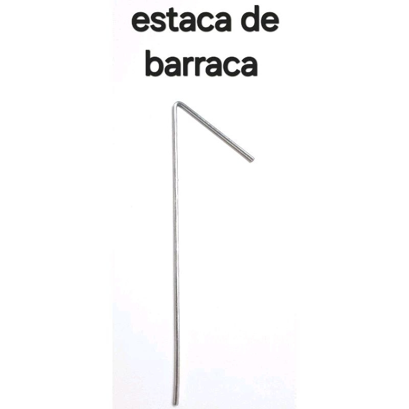 Kit Grampo - Estaca Galvanizado: Reforçado Fixador para Barraca, Lona, Tenda, Camping e Jardim