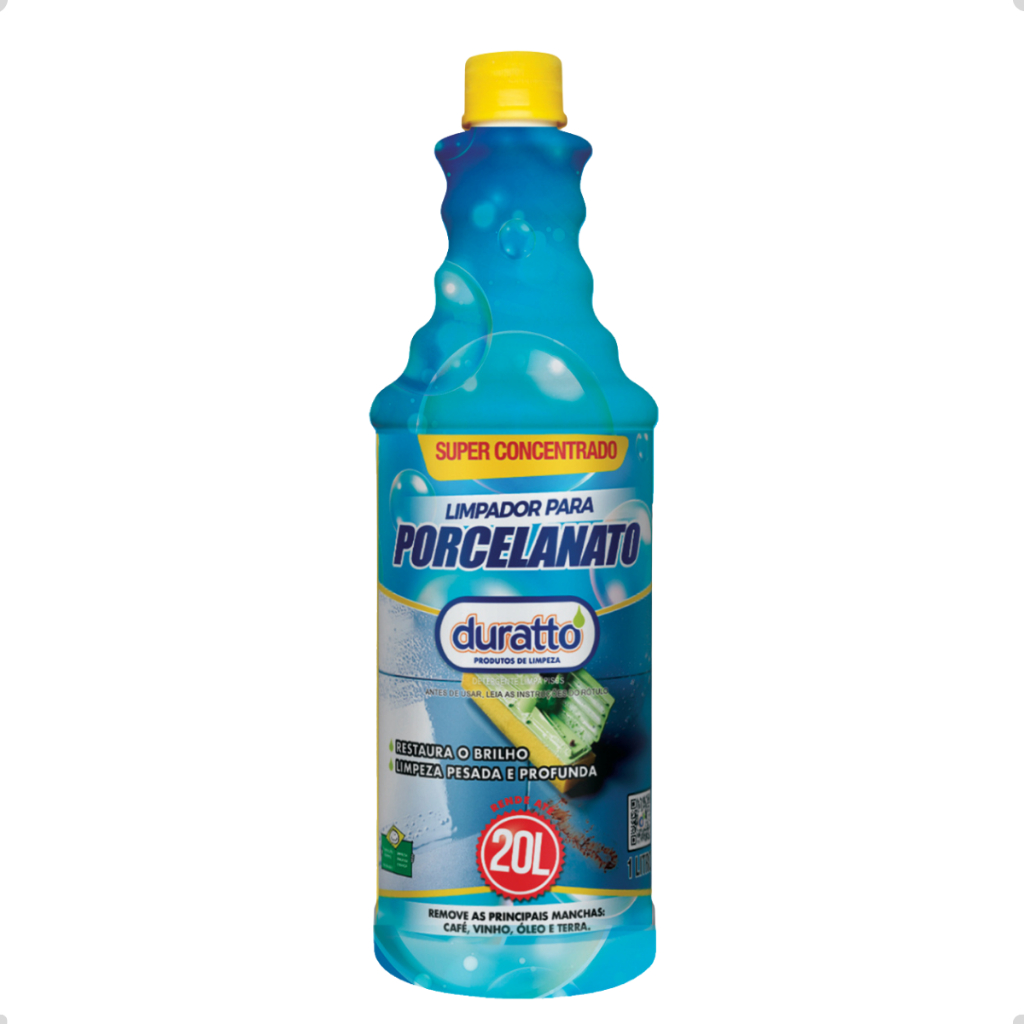 Limpador Porcelanato Concentrado Duratto Limpeza Profunda Brilho Restaurador Desengordura Rende 20L em Oferta na Shopee