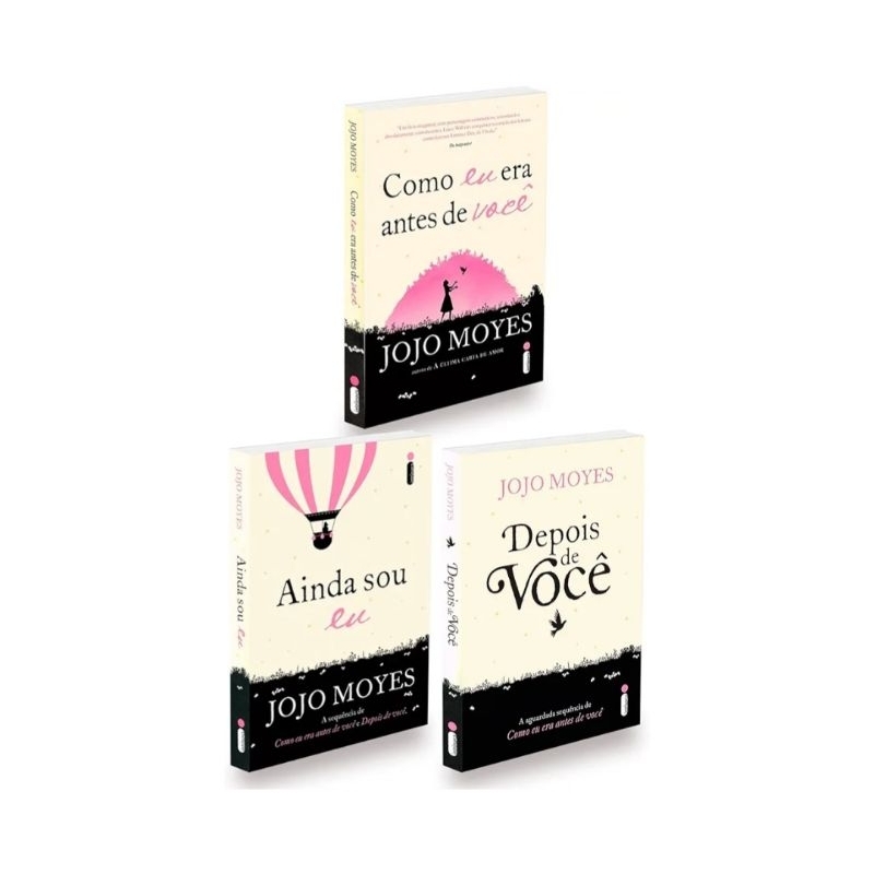 Livros Como eu era antes de você, Depois de você e Ainda sou eu trilogia romance lacrados