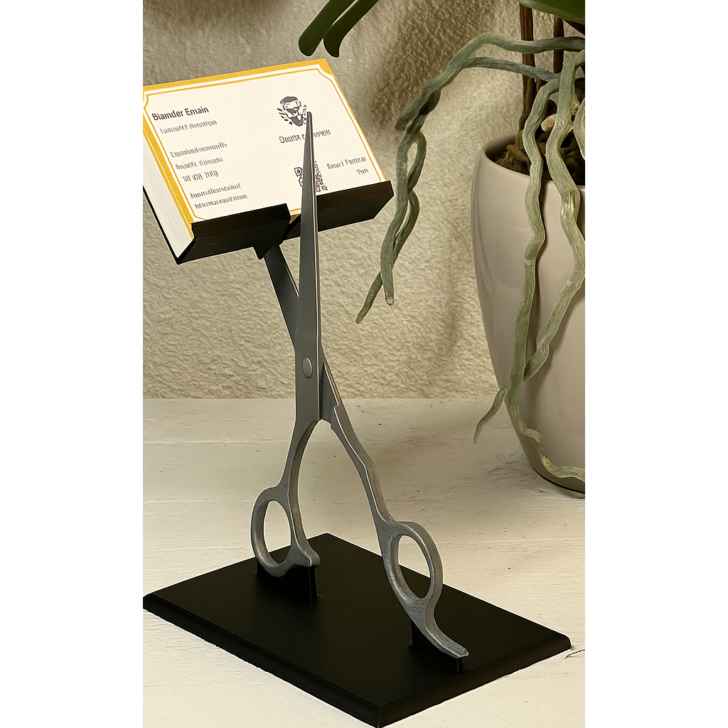 Porta Cartão de Visita Formato de Tesoura Cabeleireiro Barbeiro Escritório Salão de Beleza em Oferta na Shopee