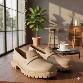 Mocassim Feminino em Microexpandido | Macio, Leve e Elegante | Cores Neutras em Oferta na Shopee