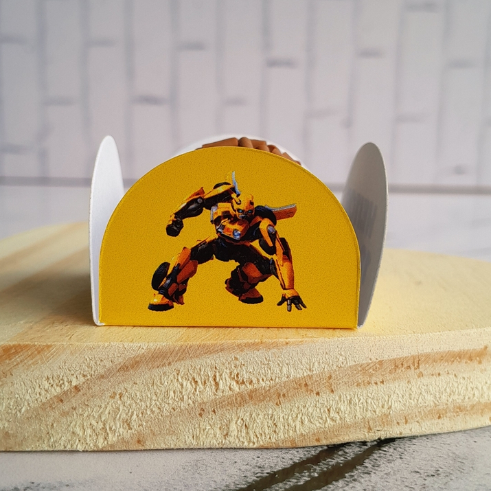 Forminhas Personalizadas para Docinhos Brigadeiro Doce BUMBLEBEE TRANSFORMERS Lembrancinhas Aniversário