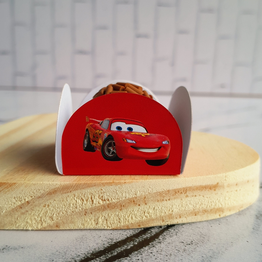 Forminhas Personalizadas para Docinhos Brigadeiro Doce CARROS RELÂMPAGO MCQUEEN Lembrancinhas Aniversário