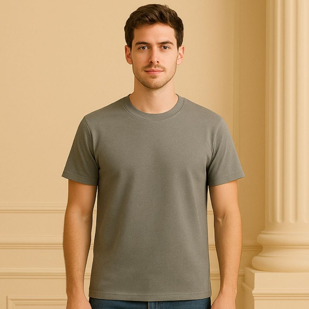 Camiseta Masculina Básica Diversas Cores Lisa 100% Algodão Moda Premium Look Estiloso Para Dia a Dia