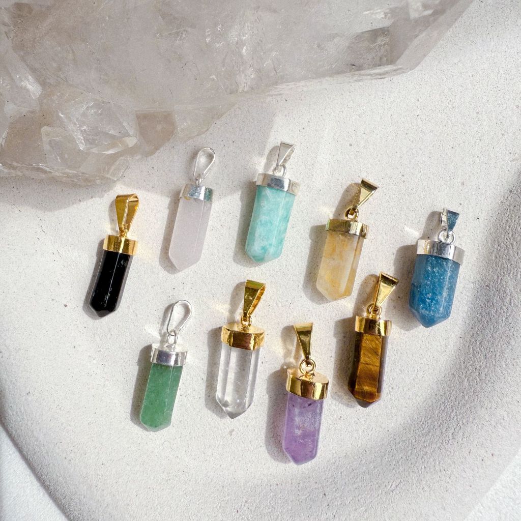 Pingente de Ponta de Cristal