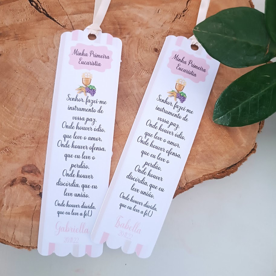 Marca Página EUCARISTIA | Batizado|Personalizados|Lembrancinhas| Decoração Infantil | Aniversário