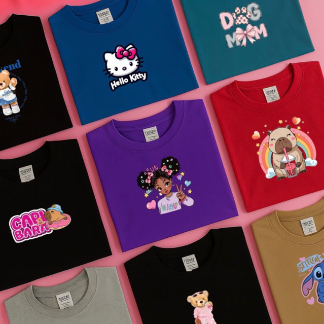 kit 3 Camisetas Juvenil Menina- Peças alta qualidade de Roupas - Promoção- Cores e estampas variadas sortidas