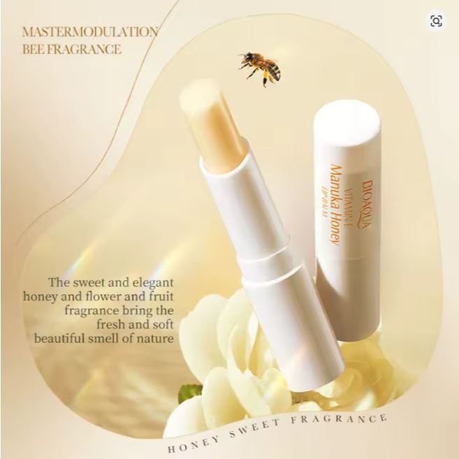 BIOAQUA Bálsamo Labial Vitamina E Mel, Hidratante, Anti Cracking, Nutritivo