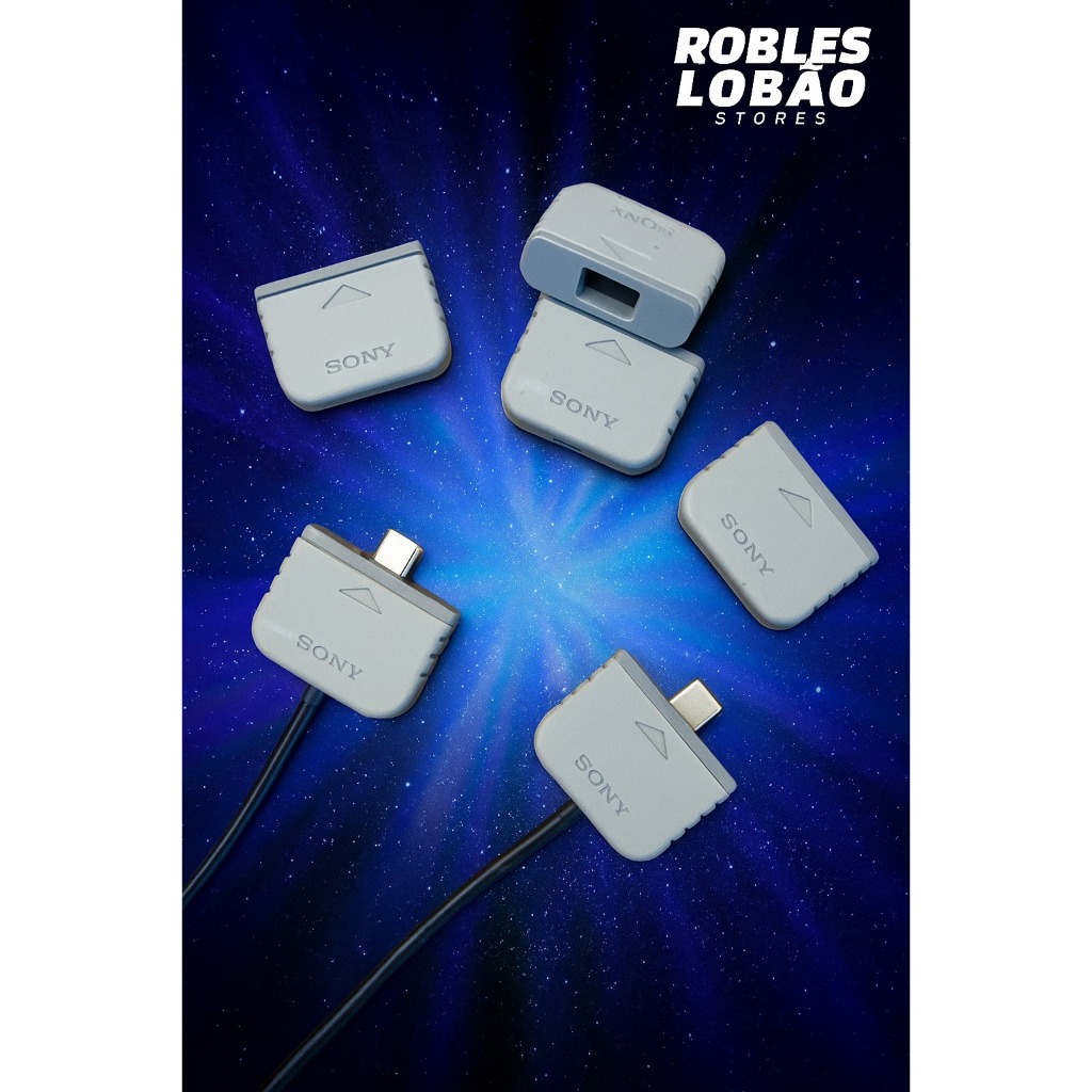 Conector PS5 retrô inspirado no PS1 PS2 -  Impressão 3D (O PAR) - 30 anos