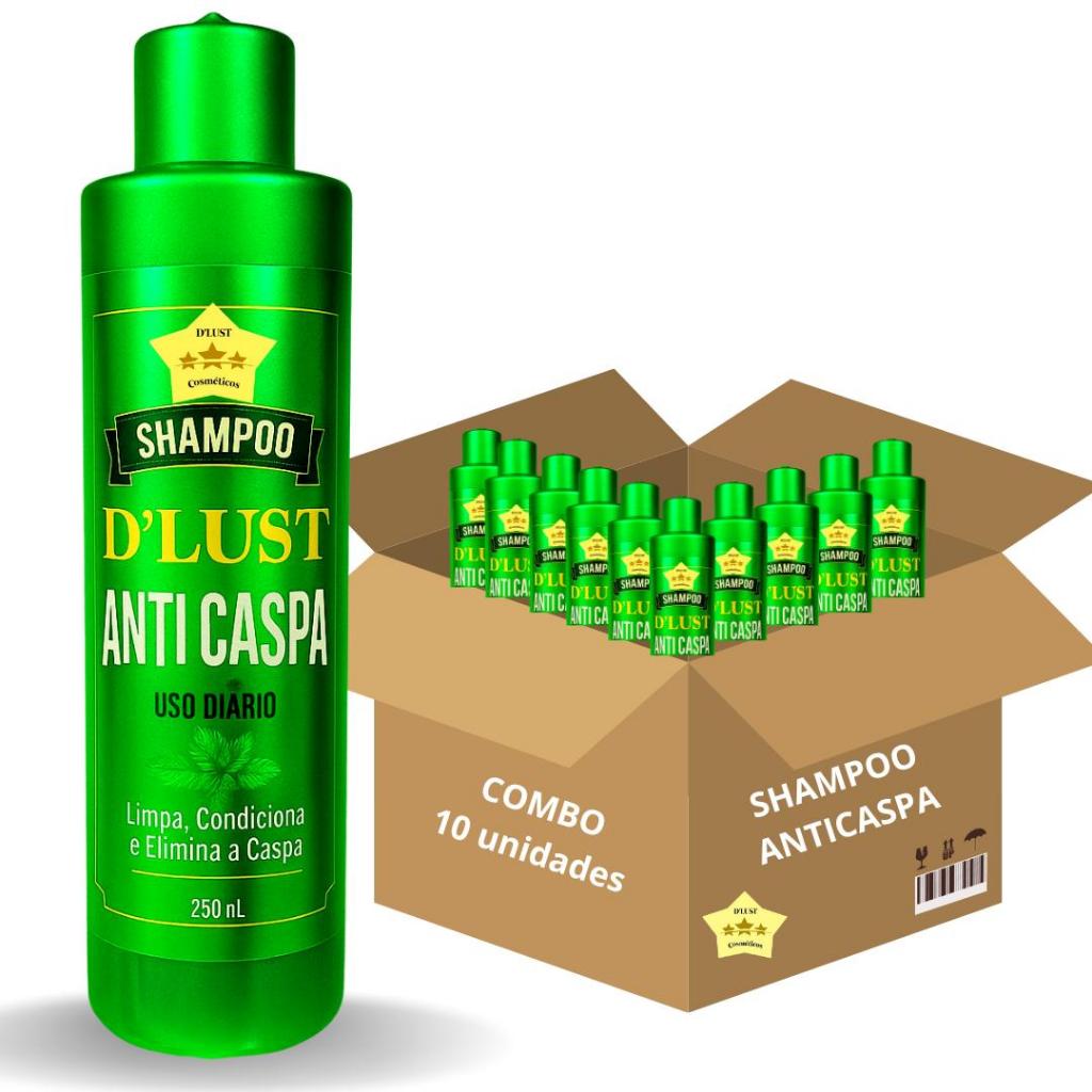 Kit 10x Shampoo anticaspa D'lust Revenda