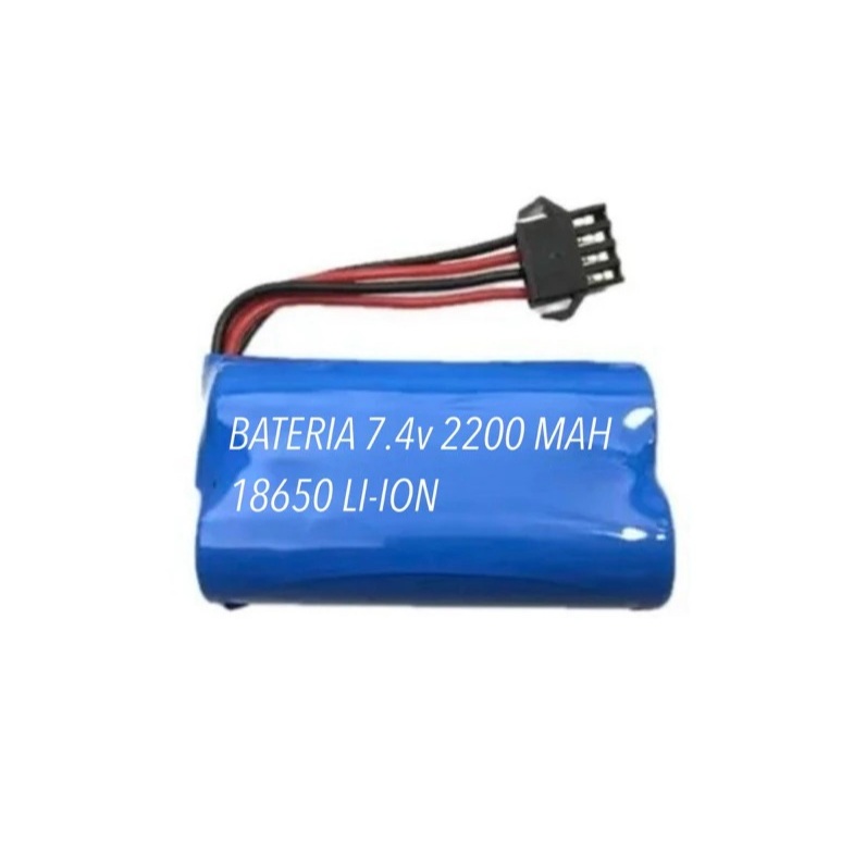 BATERIA 7.4v 2200 MAH 18650 CONECTOR smp04 (4fios) em Oferta na Shopee