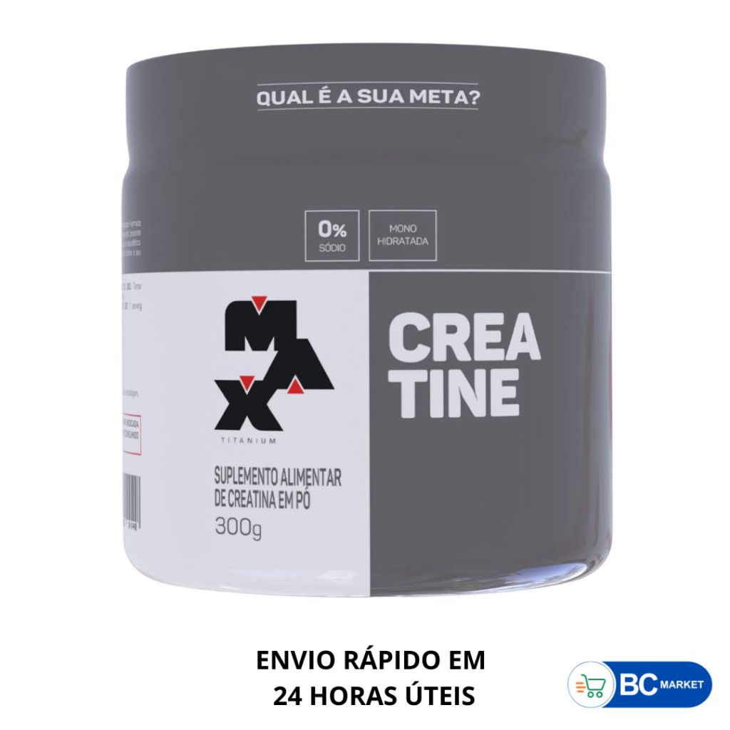 Creatina Monohidratada Pura Max Titanium 300G - Original