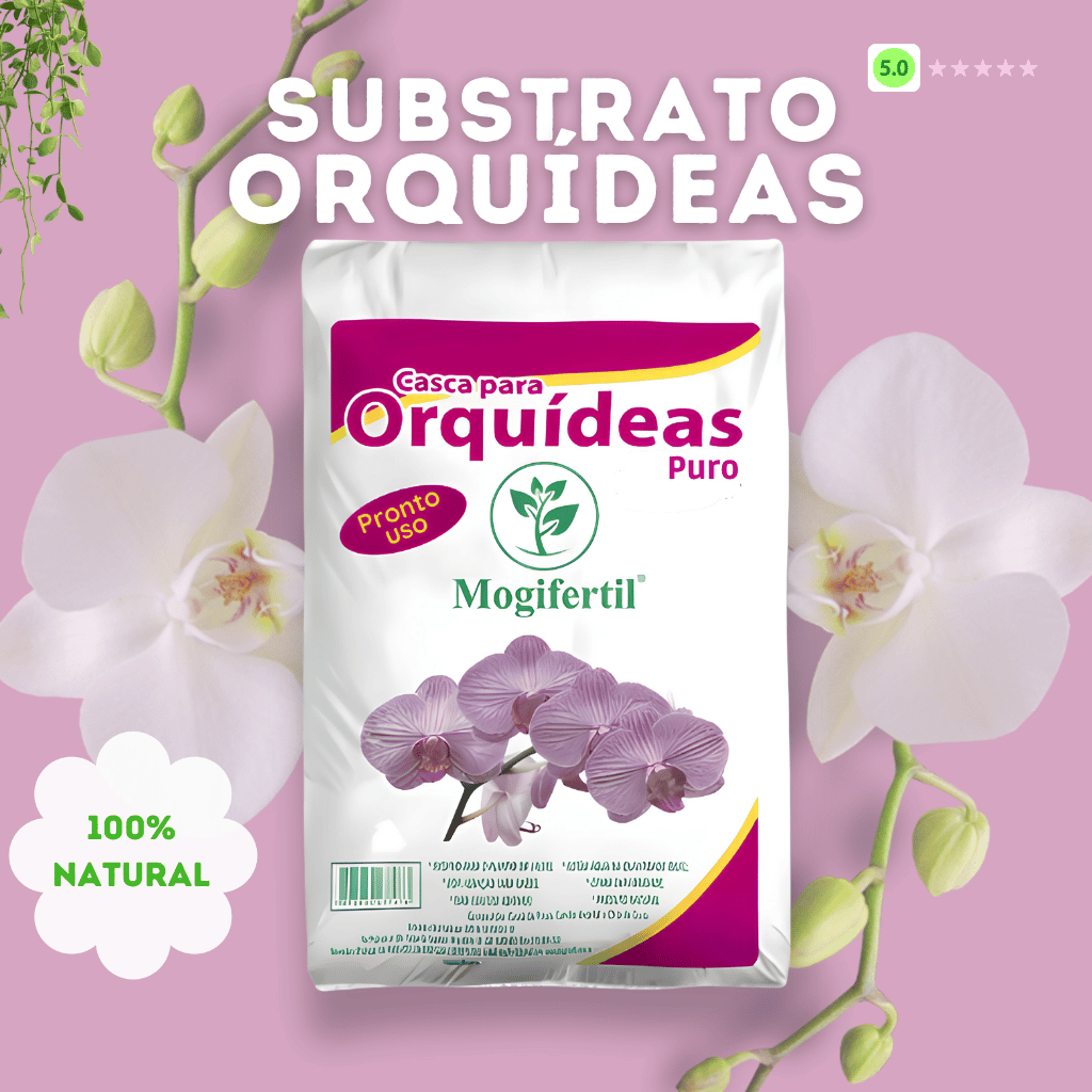 Substrato para Orquídeas 40Lts Puro com Casca de Pinus – Drenagem, Aeração e Crescimento Saudável