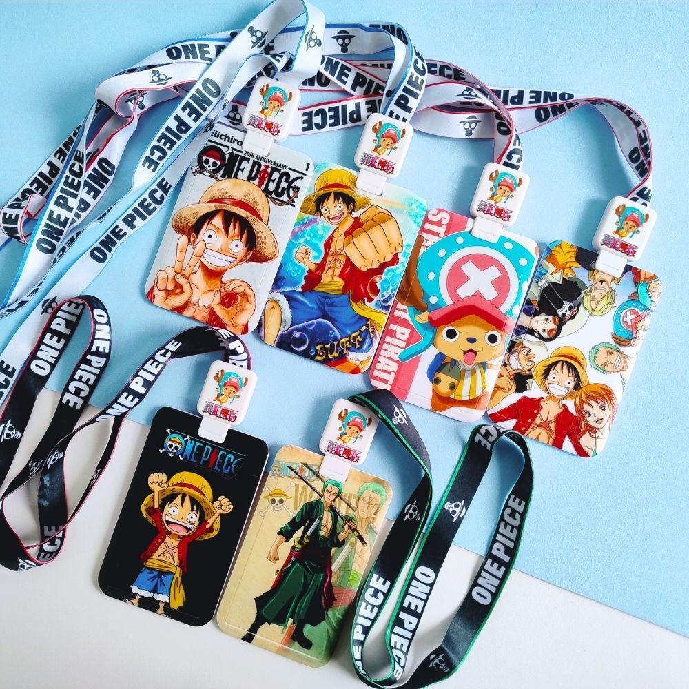 Porta Cartão / Crachá One Piece Retrátil / Papelaria Fofa