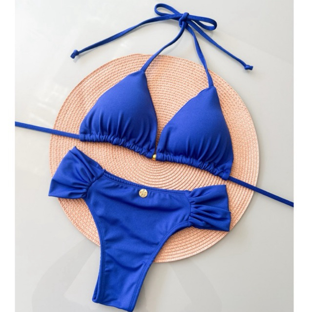 Biquíni Cortininha Feminino + Calcinha Cintura Alta Borboleta | Modelador, Não Marca, Confortável