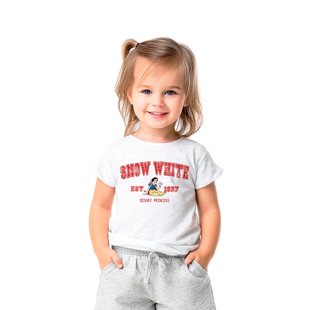 Camiseta Princesa Branca de Neve Disney Camisa Feminina Estampada Linda Presente para Fãs Disney