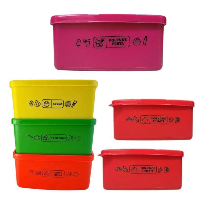 Tupperware Jeitosinho 400ml - coleção nova (arroz, tempero, feijão) guardar no freezer, congelador